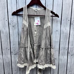 NWT Ya Los Angeles Women’s Boho Top Size Small